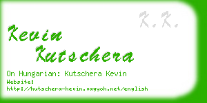 kevin kutschera business card